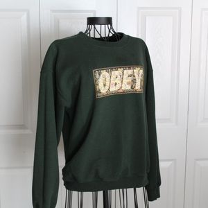 Green Obey crewneck